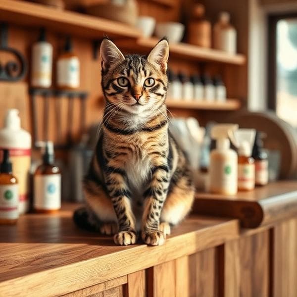 Gato en la tienda